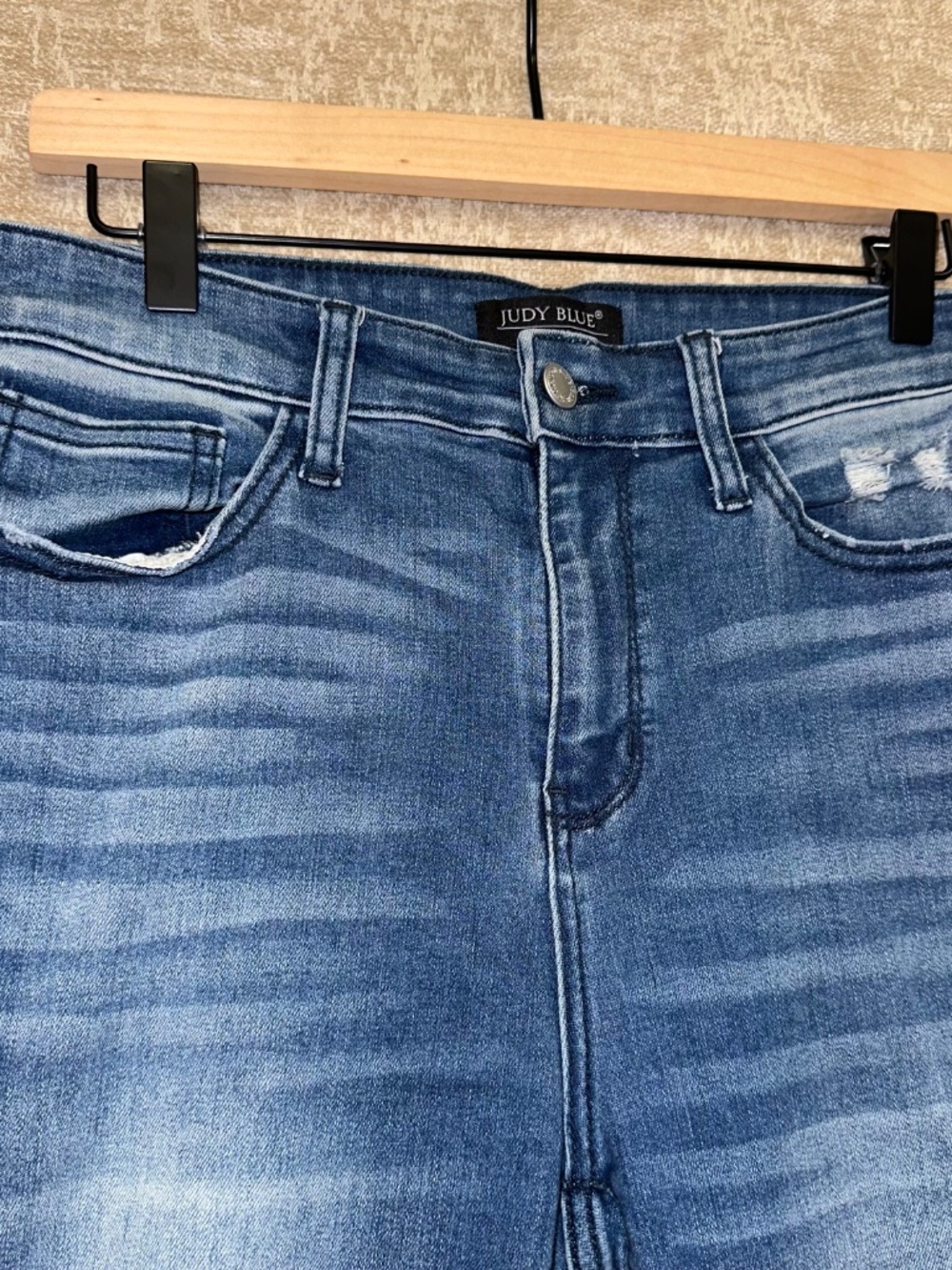 Judy Blue Distressed Skinny Jeans Stretch Denim Ankle distressed JB82206MD - Picture 4 of 6